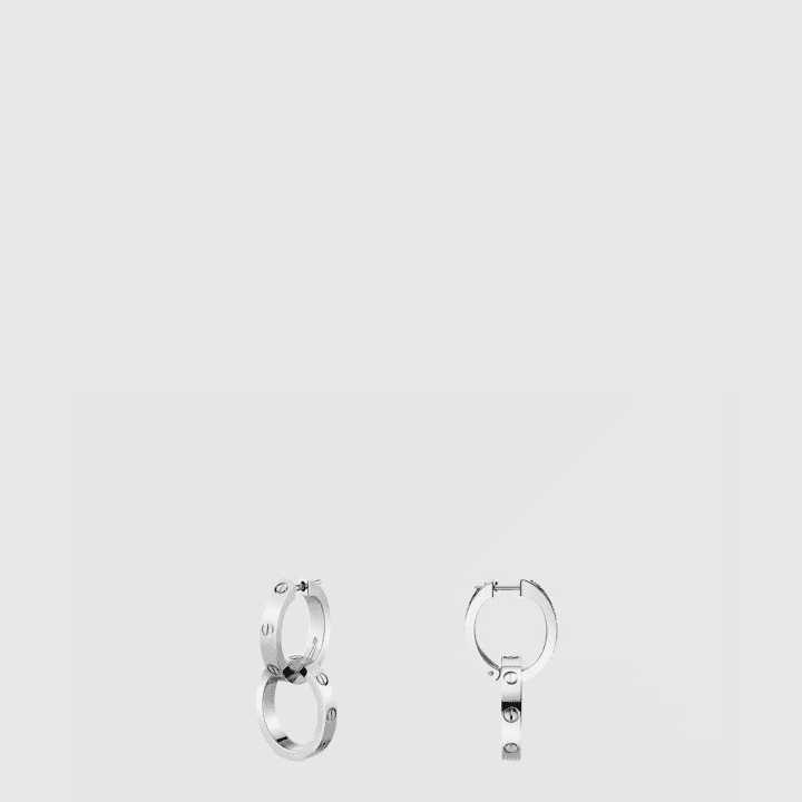까르띠에 LOVE 실버 이어링