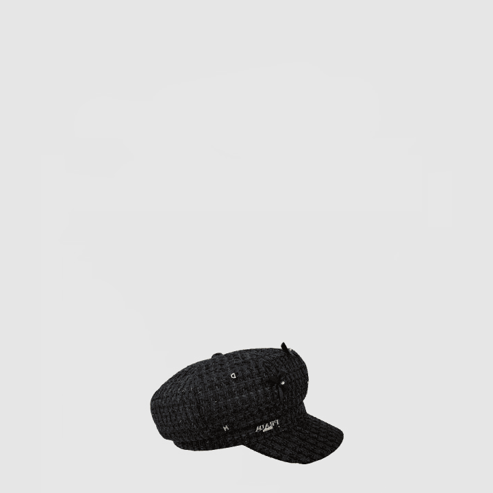 프라다 팔각 블랙 모자