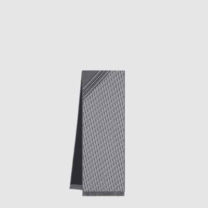 디올 Oblique 그레이 스카프