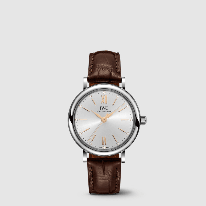IWC 포르토피노 오토매틱 34 브라운&화이트