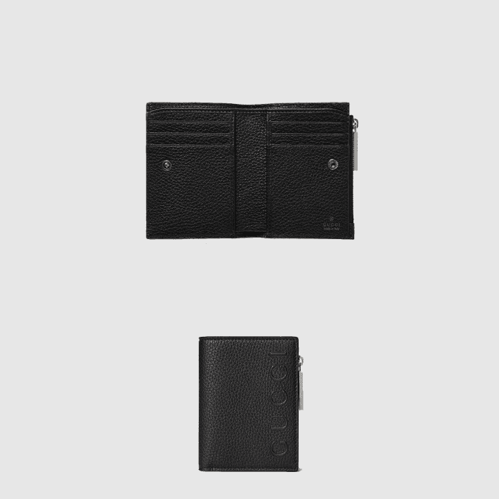 구찌 엠보스드 로고 가죽 지갑