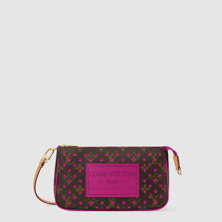 루이비통 POCHETTE ACCESSOIRES 핸드백 브라운&핑크