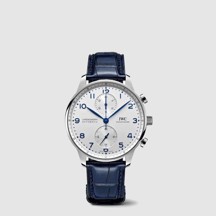 IWC 포르투기저 크로노그래프 네이비&실버