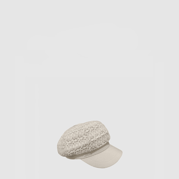 디올 팔각 아이보리 모자