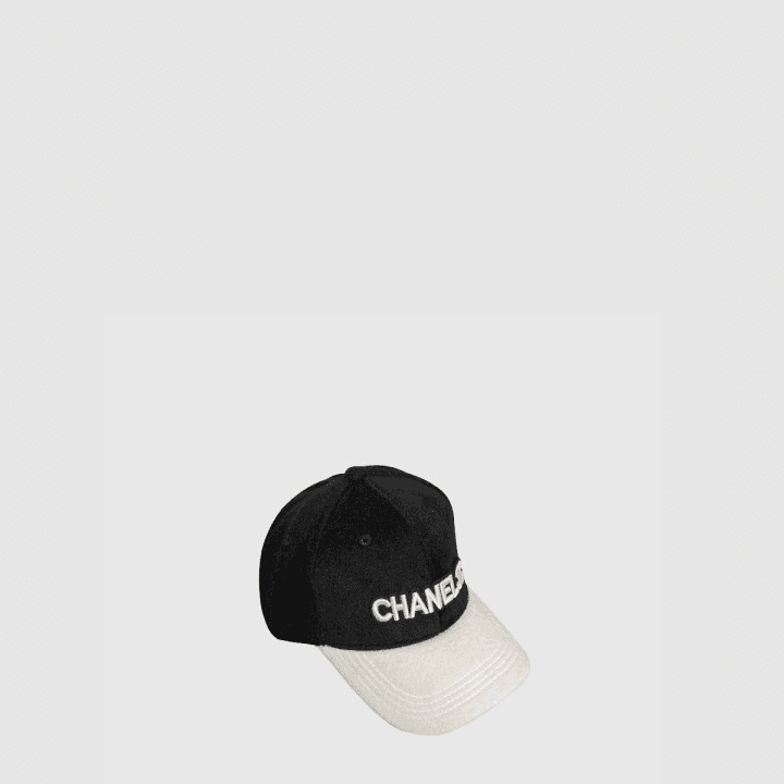 샤넬 블랙&화이트 베이스볼 캡