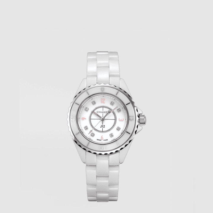샤넬 J12 시계, 33mm 화이트