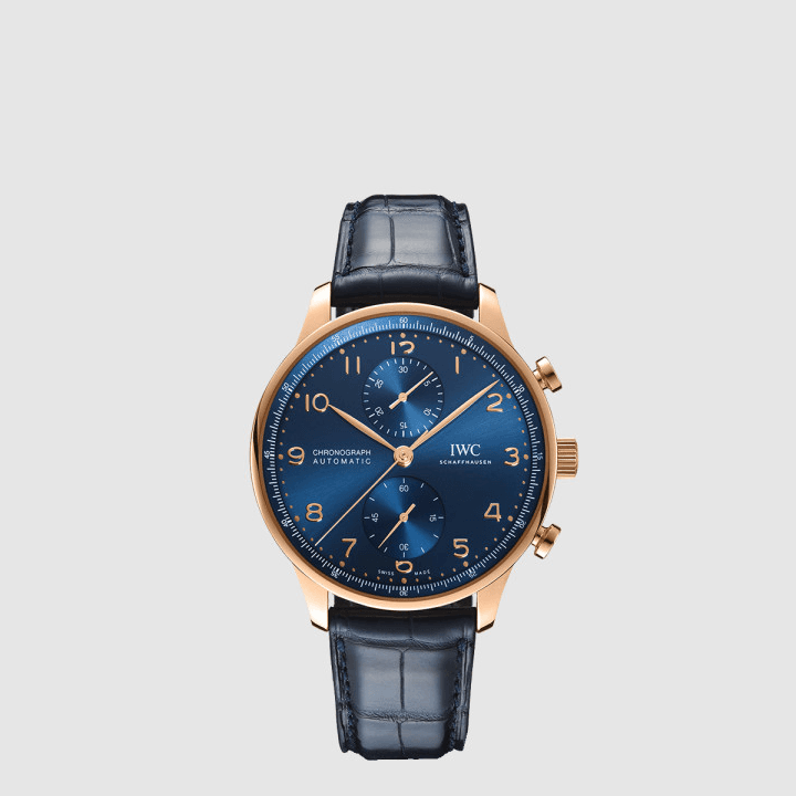IWC 포르투기저 크로노그래프 네이비&골드