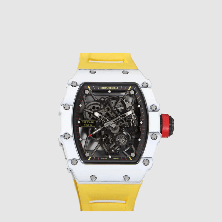 리차드밀 RM 35 01 라파엘 나달 화이트 쿼츠 TPT 러버