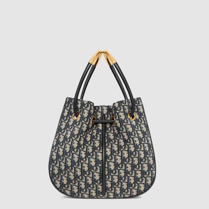 디올 Nolita 백 블루 Dior Oblique 자카드