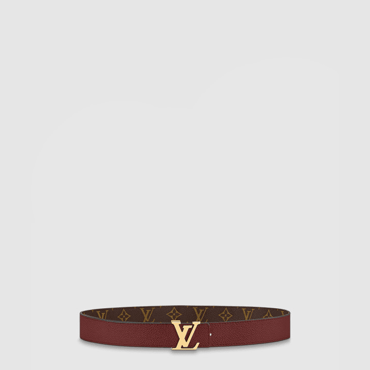 루이비통 LV 이니셜 리버서블 버건디 벨트